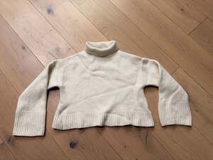 Reformation NATIVA Regenerative Merino Wool Turtleneck Sweater in Cream XS